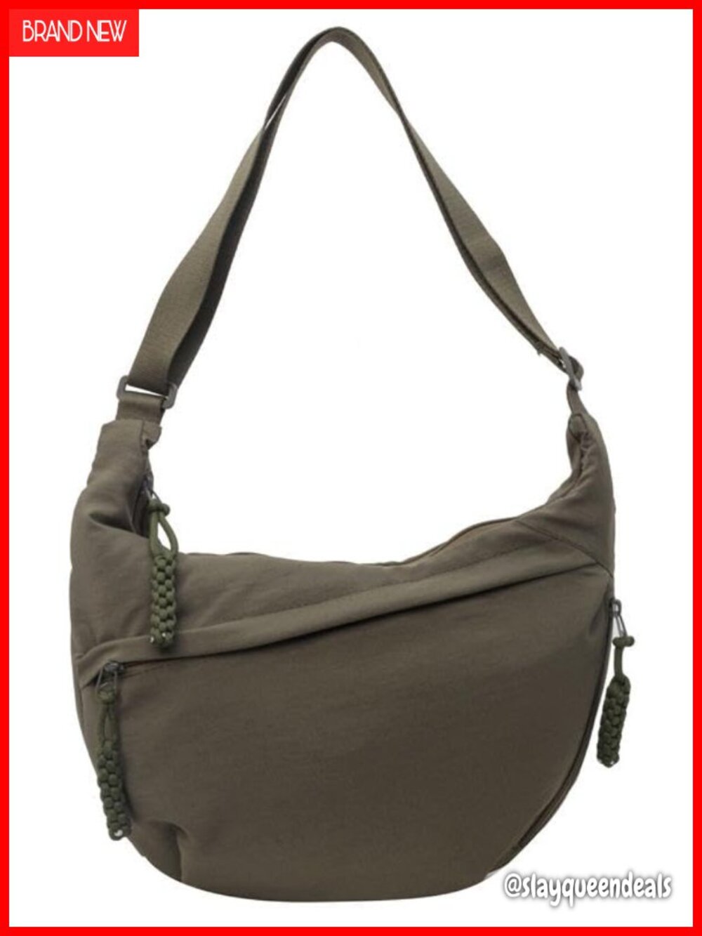 Nylon Crossbody Bag Quilted Sling Hobo Waterproof Lightweight Everyday Travel